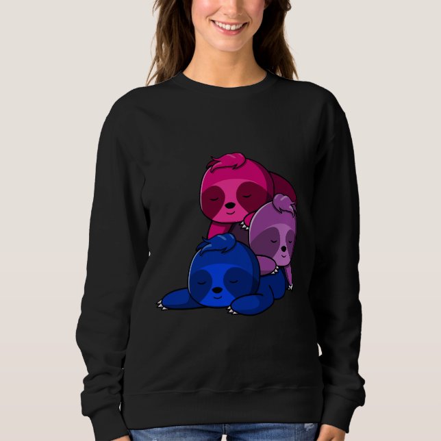 Bisexual Sloth Pile Sweatshirt (Front)