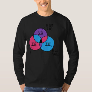 Bisexual Stuff Pie Chart Lgbt Bi Pride Awareness T-Shirt