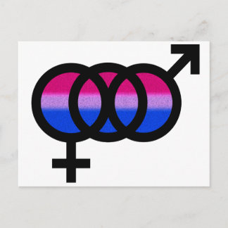 Bisexual Symbol Postcard