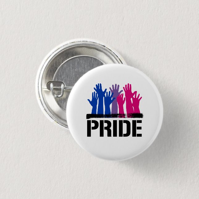 Bisexual Together Pride 3 Cm Round Badge (Front & Back)