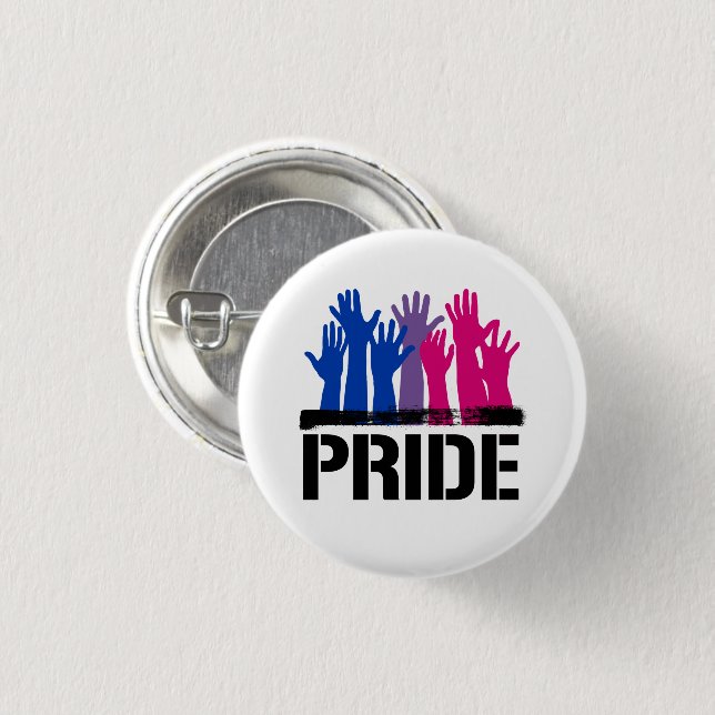 Bisexual Together Pride 3 Cm Round Badge (Front & Back)