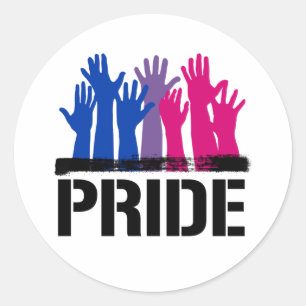 Bisexual Together Pride Classic Round Sticker