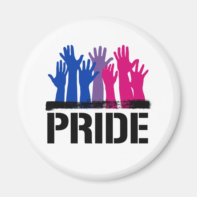 Bisexual Together Pride Magnet (Front)