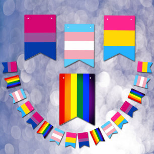 Bisexual, Transgender, Pansexual & Rainbow Flags