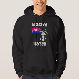 Bisexual Trash Panda Outfit Gay Bi Pride Stuff Lgb Hoodie