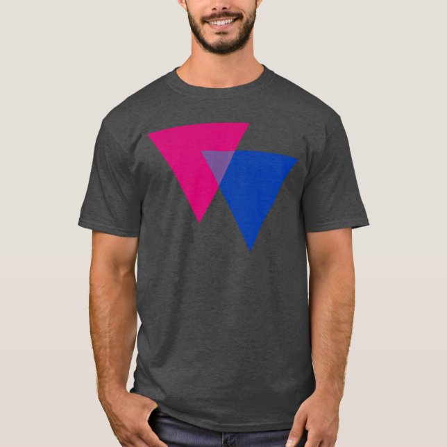 BISEXUAL TRIANGLE SYMBOL T-Shirt (Front)
