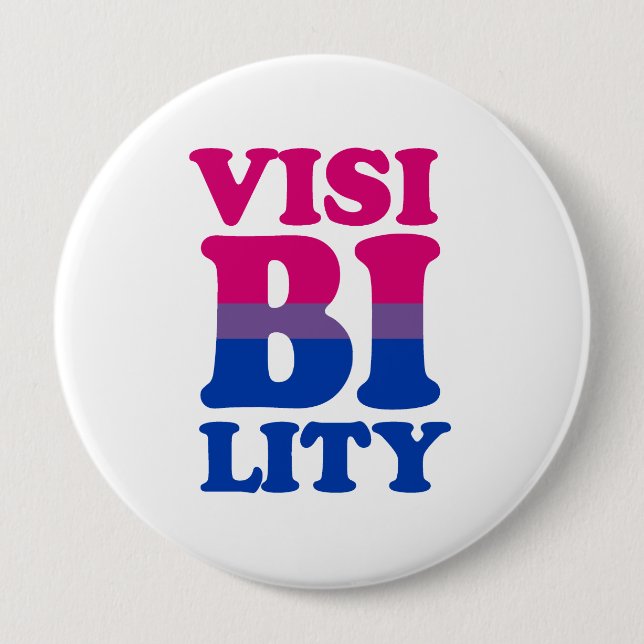 Bisexual Visibility 10 Cm Round Badge (Front)
