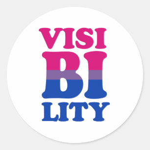 Bisexual Visibility Classic Round Sticker