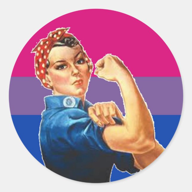 Bisexual Woman Pride Classic Round Sticker (Front)