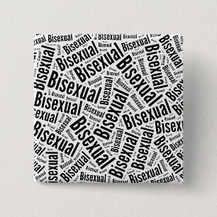 BISEXUAL WORD PATTERN - (2).png 15 Cm Square Badge