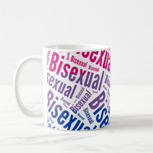 BISEXUAL WORD PATTERN FLAG -.png Coffee Mug