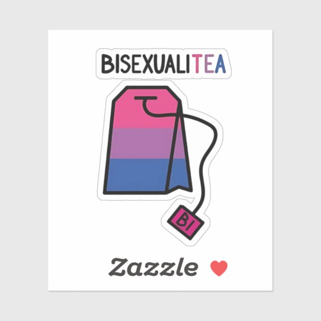 BisexualiTEA Bi Pride Flag Bisexual Tea (Sheet)