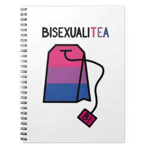 BisexualiTEA Bi Pride Flag Bisexual Tea Notebook