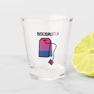 BisexualiTEA Bi Pride Flag Bisexual Tea Shot Glass