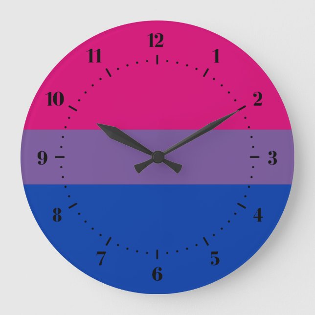 Bisexuality flag Clocks (Front)