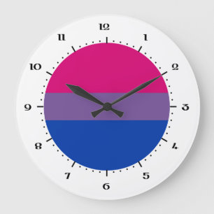 Bisexuality flag clocks