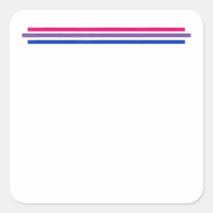 Bisexuality Flag Lgbt Bi Pride Square Sticker