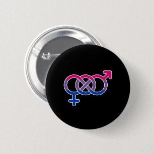 Bisexuality Gender Symbol 6 Cm Round Badge