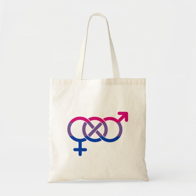 Bisexuality Gender Symbol Tote Bag (Front)