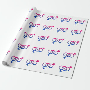 Bisexuality Gender Symbol Wrapping Paper