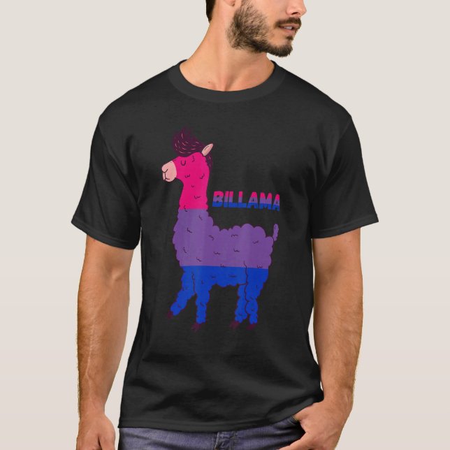 Bisexuality Llama Bisexual Flag Bi LGBTQ Bisexual  T-Shirt (Front)