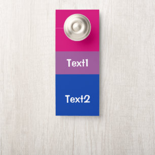 Bisexuality Pride flag Door Hanger