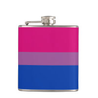 Bisexuality Pride flag Flask