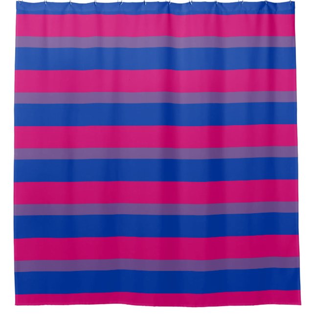 Bisexuality pride flag Shower Curtains (Front)