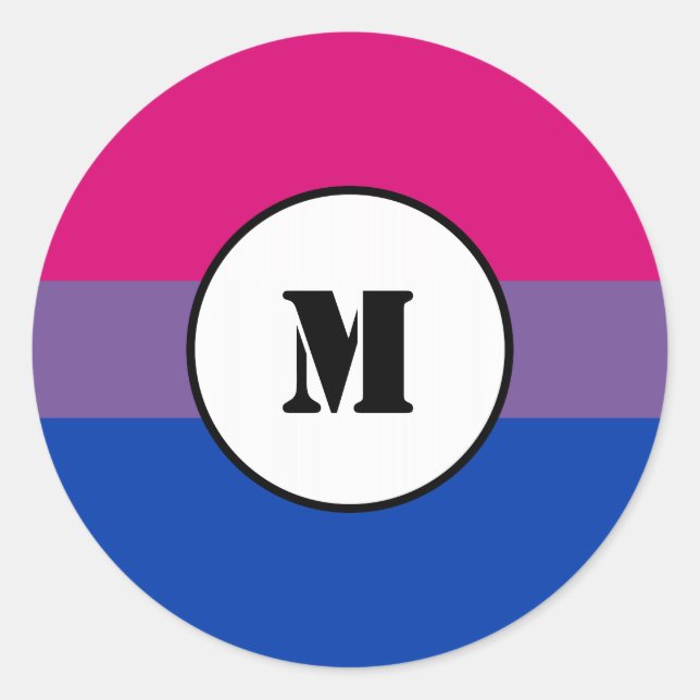 Bisexuality pride flag Stickers (Front)