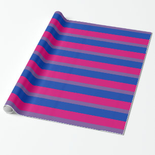 Bisexuality pride flag Wrapping Paper