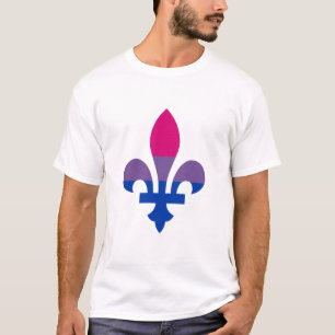 Bisexuality pride fleur-de-lis T-Shirt