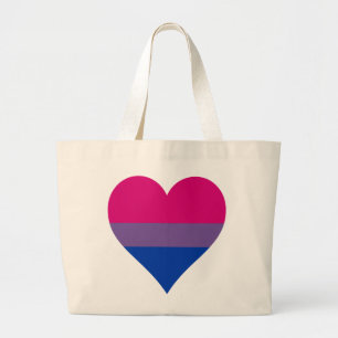 Bisexuality pride heart Tote Bag