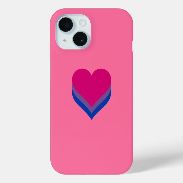 Bisexuality pride hearts Case-Mate iPhone case (Back)