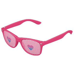 Bisexuality pride hearts kids sunglasses