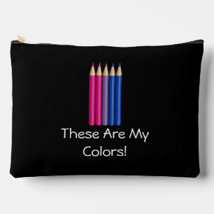 Bisexuality pride pencils  accessory pouch