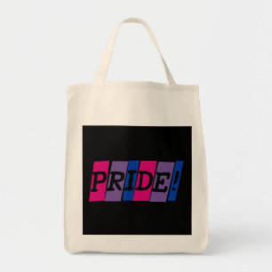 Bisexuality pride text sign  tote bag