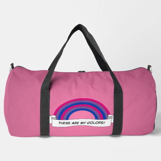 Bisexuality rainbow pride  duffle bag (Front)