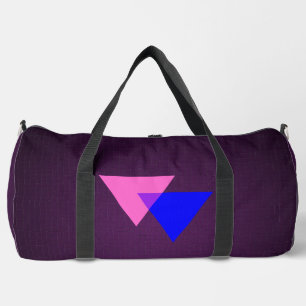 Bisexuality symbol  duffle bag