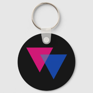 Bisexuality Symbol Key Ring