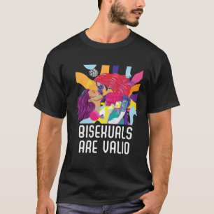 Bisexuals Are Valid Rainbow Pride Bisexuality LGBT T-Shirt