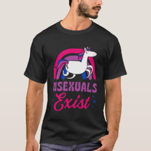 Bisexuals Exist Bisexual Pride Minimalist Rainbow T-Shirt