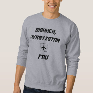 Bishkek, Kyrgyzstan Airport Code Sweatshirt