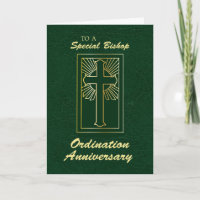 Bishop Anniversary of Ordination Leather Look