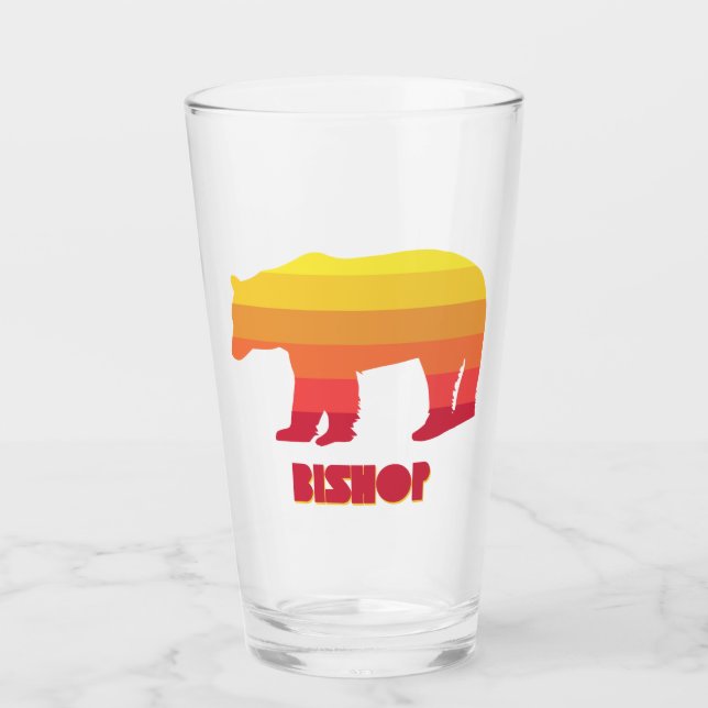 Bishop California Rainbow Bear Glass (Front)