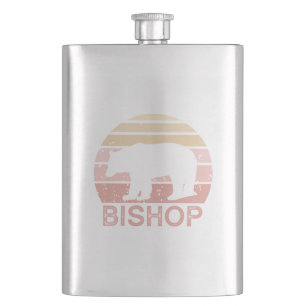 Bishop California Retro Bear Hip Flask