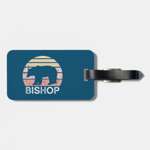 Bishop California Retro Bear Luggage Tag