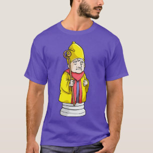 Bishop Chess piece at Chess T-Shirt