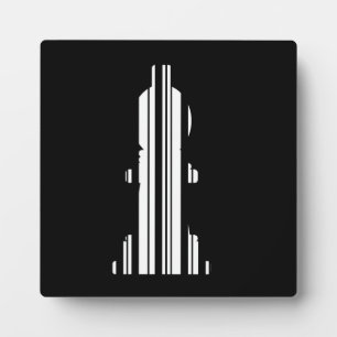 BISHOP CHESS PIECE BAR CODE Bishops Barcode Plaque