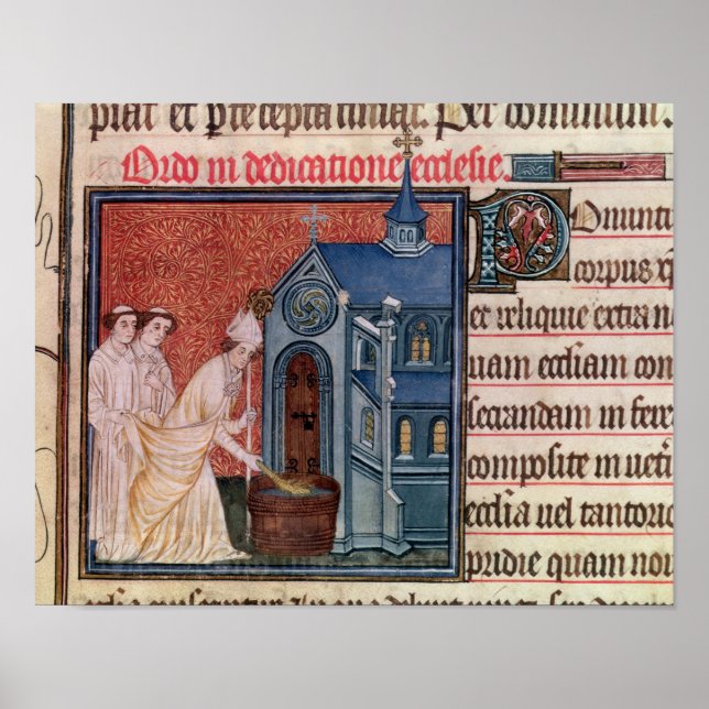 Bishop Consecrating a church Poster (Front)