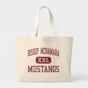 Bishop McNamara - Mustangs - High - Forestville Large Tote Bag